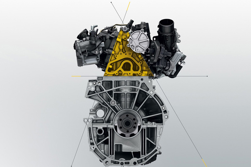 Двигатель Renault TCe 150 в разрезе